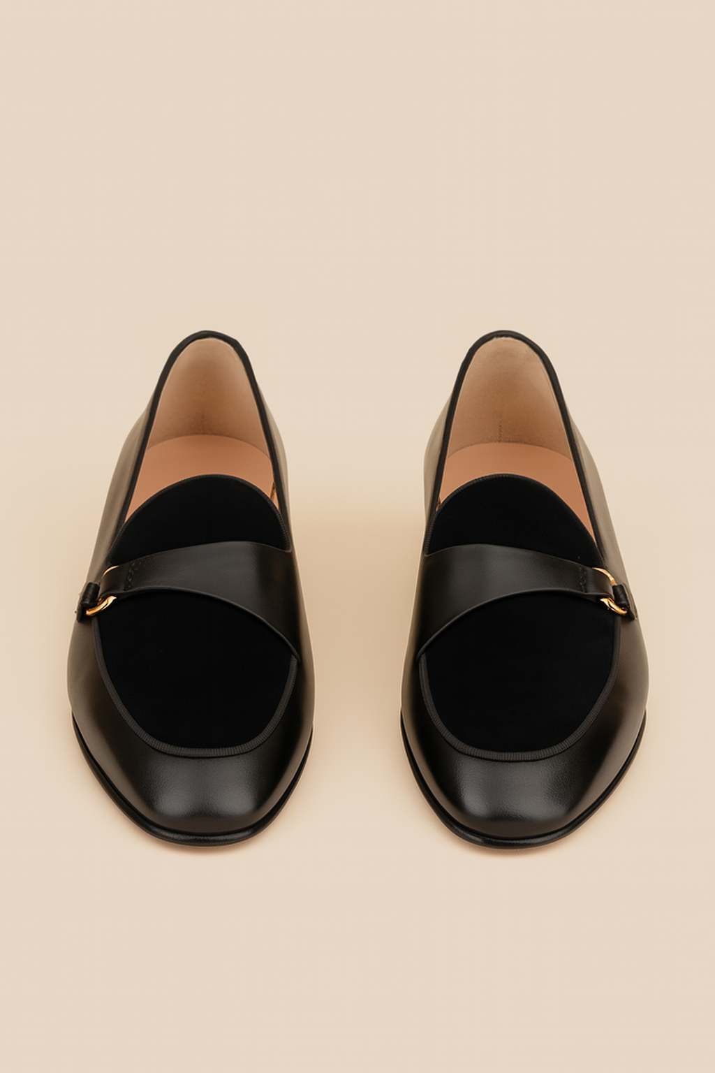 Men's Polished Leather Belgian Loafers