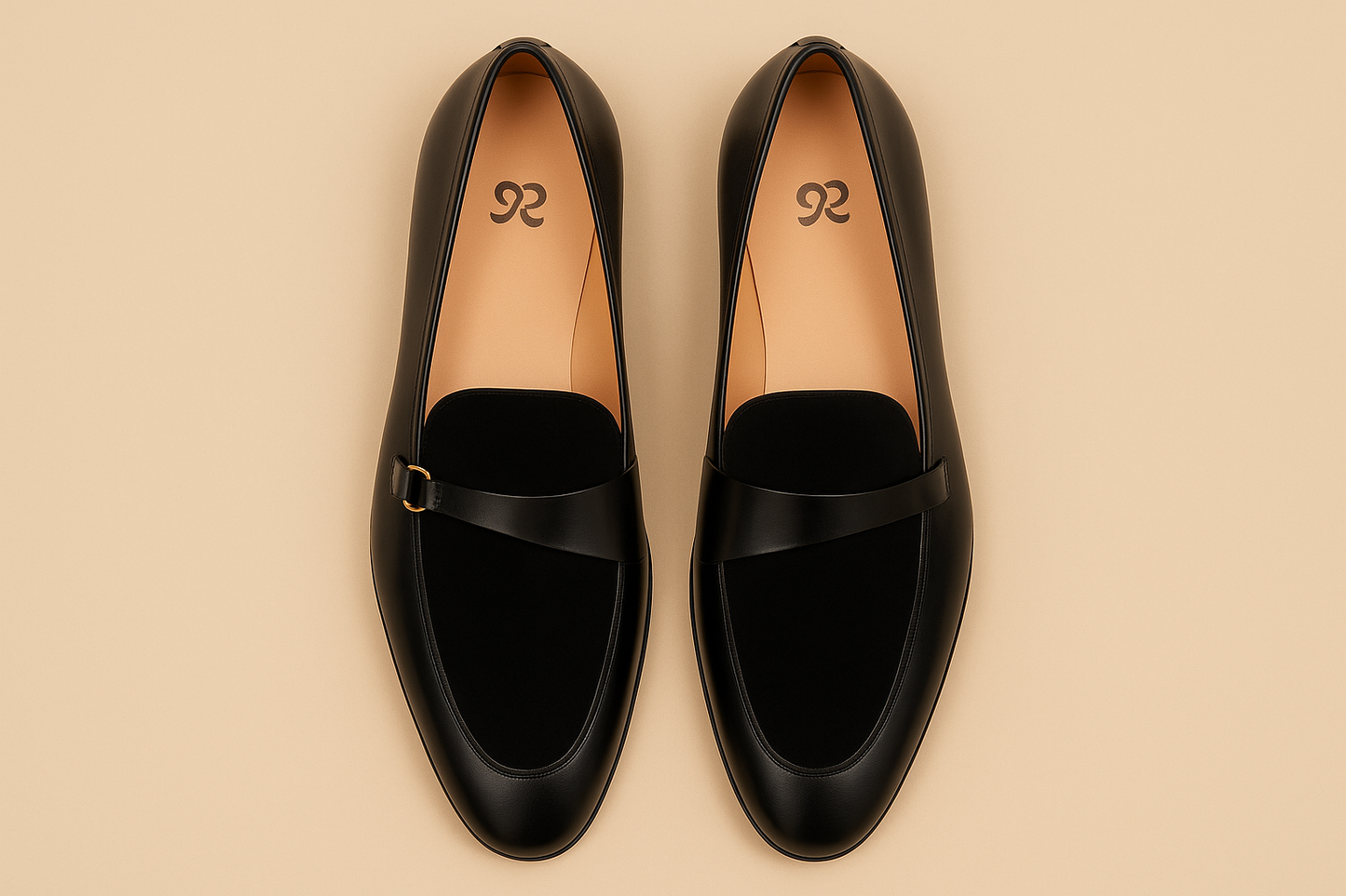 Men's Polished Leather Belgian Loafers